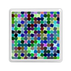 Geometric Background Colorful Memory Card Reader (square)