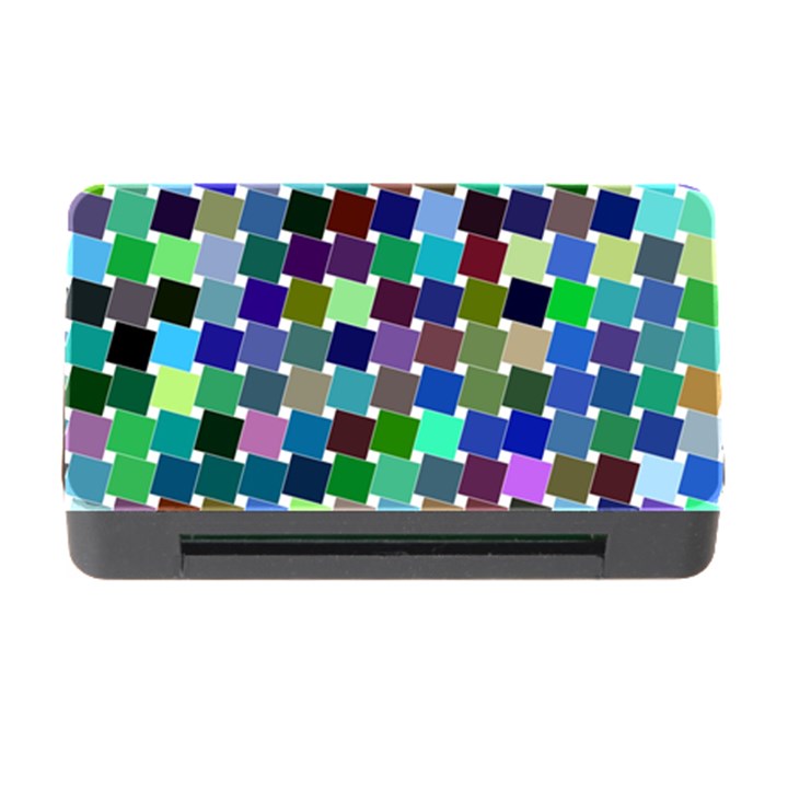 Geometric Background Colorful Memory Card Reader with CF