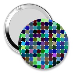 Geometric Background Colorful 3  Handbag Mirrors by HermanTelo