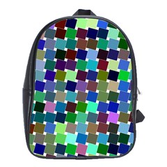 Geometric Background Colorful School Bag (xl)