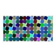 Geometric Background Colorful Satin Wrap