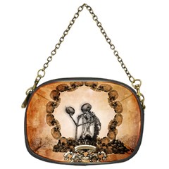 Awesome Skeleton With Skulls Chain Purse (One Side)