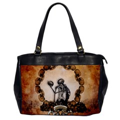 Awesome Skeleton With Skulls Oversize Office Handbag