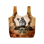 Awesome Skeleton With Skulls Full Print Recycle Bag (S) Back