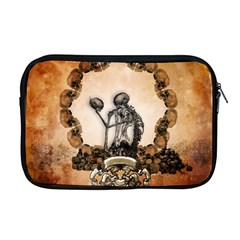 Awesome Skeleton With Skulls Apple MacBook Pro 17  Zipper Case