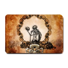 Awesome Skeleton With Skulls Small Doormat 