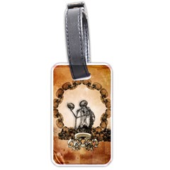 Awesome Skeleton With Skulls Luggage Tag (one Side) by FantasyWorld7