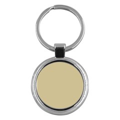 Cream Key Chain (round) by designsbyamerianna