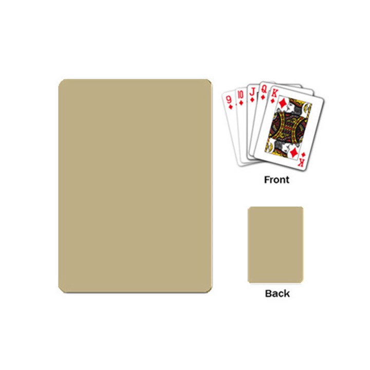 Cream Playing Cards Single Design (Mini)