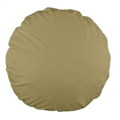 Cream Large 18  Premium Round Cushions by designsbyamerianna