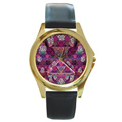 Easteregghunt Round Gold Metal Watch by designsbyamerianna