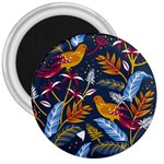 Colorful birds in nature 3  Magnets Front