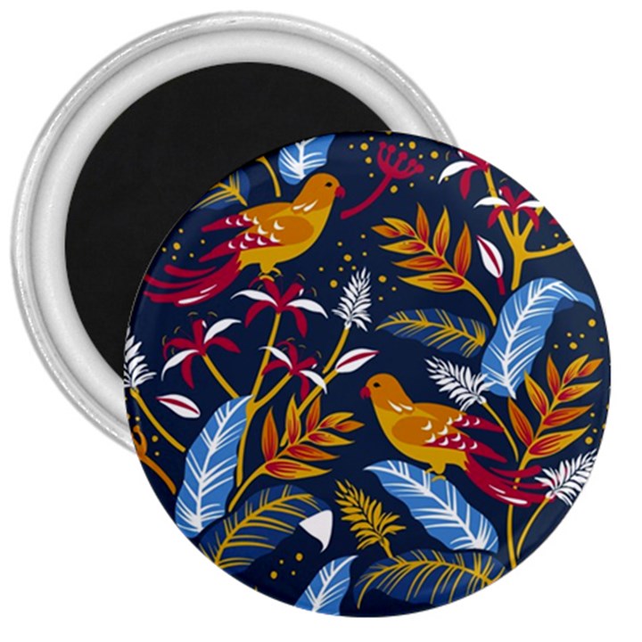 Colorful birds in nature 3  Magnets