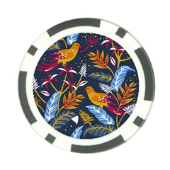 Colorful Birds In Nature Poker Chip Card Guard (10 Pack) by Sobalvarro