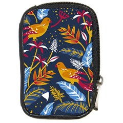 Colorful Birds In Nature Compact Camera Leather Case by Sobalvarro