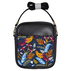 Colorful Birds In Nature Girls Sling Bag by Sobalvarro