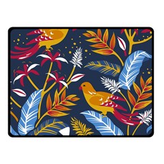 Colorful Birds In Nature Fleece Blanket (small) by Sobalvarro