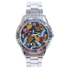 Colorful Birds In Nature Stainless Steel Analogue Watch by Sobalvarro