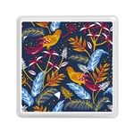 Colorful birds in nature Memory Card Reader (Square) Front