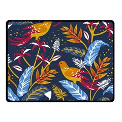 Colorful Birds In Nature Double Sided Fleece Blanket (small)  by Sobalvarro