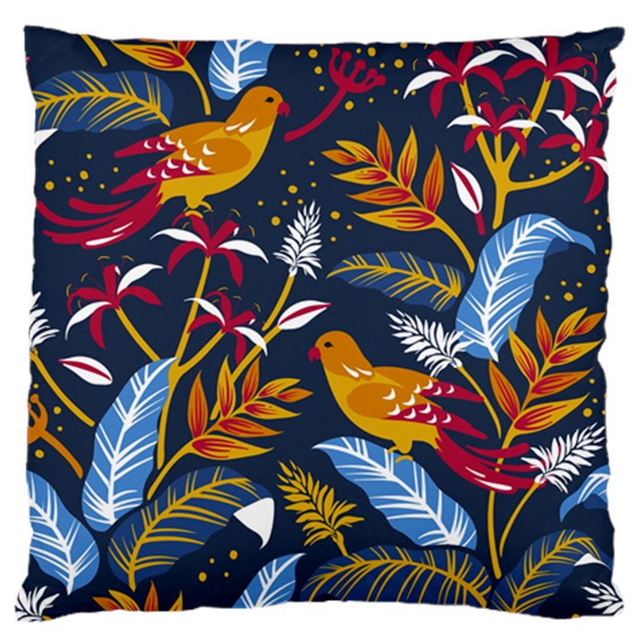 Colorful birds in nature Standard Flano Cushion Case (One Side)