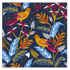 Colorful Birds In Nature Large Satin Scarf (square) by Sobalvarro