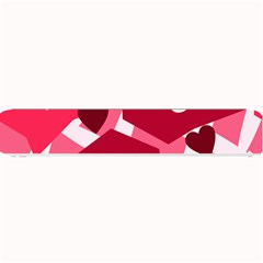 Pink Hearts Pattern Love Shape Small Bar Mats by Bajindul