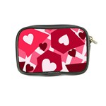 Pink Hearts Pattern Love Shape Coin Purse Back