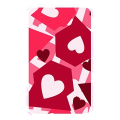 Pink Hearts Pattern Love Shape Memory Card Reader (rectangular) by Bajindul