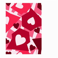 Pink Hearts Pattern Love Shape Large Garden Flag (Two Sides)