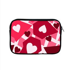 Pink Hearts Pattern Love Shape Apple MacBook Pro 15  Zipper Case