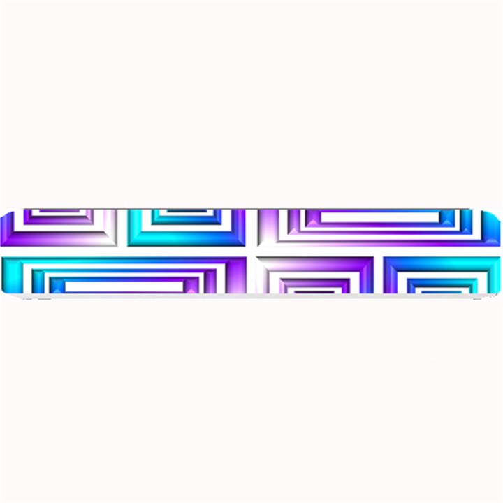 Geometric Metallic Aqua Purple Small Bar Mats