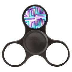 Geometric Metallic Aqua Purple Finger Spinner by HermanTelo