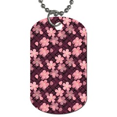 Cherry Blossoms Japanese Dog Tag (two Sides)