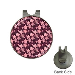 Cherry Blossoms Japanese Hat Clips With Golf Markers