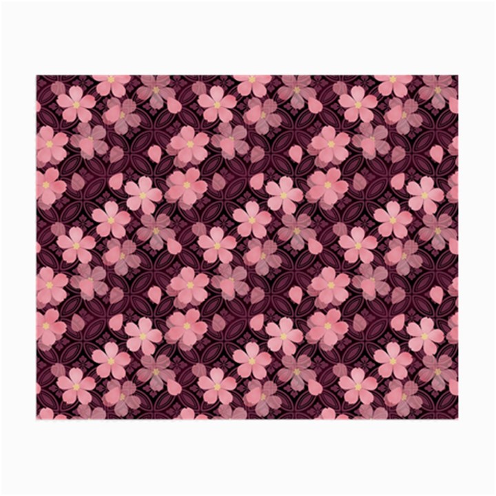 Cherry Blossoms Japanese Small Glasses Cloth (2 Sides)