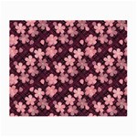 Cherry Blossoms Japanese Small Glasses Cloth (2 Sides) Back