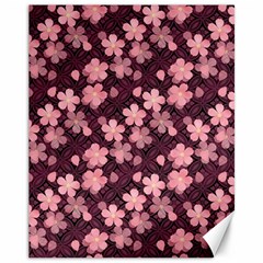 Cherry Blossoms Japanese Canvas 11  X 14  by HermanTelo