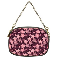 Cherry Blossoms Japanese Chain Purse (two Sides)