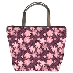 Cherry Blossoms Japanese Bucket Bag