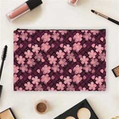 Cherry Blossoms Japanese Cosmetic Bag (large) by HermanTelo