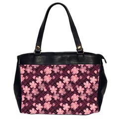 Cherry Blossoms Japanese Oversize Office Handbag (2 Sides)