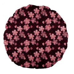 Cherry Blossoms Japanese Large 18  Premium Flano Round Cushions