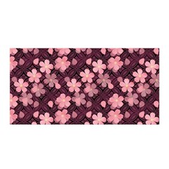 Cherry Blossoms Japanese Satin Wrap