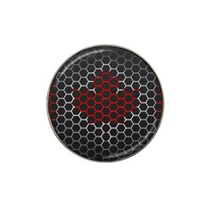 Canada Flag Hexagon Hat Clip Ball Marker by HermanTelo