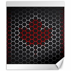 Canada Flag Hexagon Canvas 20  X 24  by HermanTelo