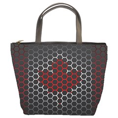 Canada Flag Hexagon Bucket Bag