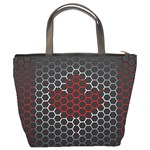 Canada Flag Hexagon Bucket Bag Back