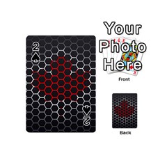 Canada Flag Hexagon Playing Cards 54 Designs (mini)