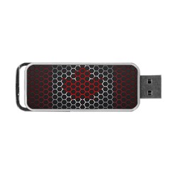 Canada Flag Hexagon Portable Usb Flash (two Sides) by HermanTelo